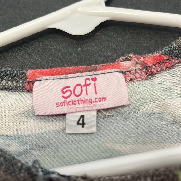 Sofi Clothing Girls Camo and Roses Distressed Dress size 4 - Picture 4 of 5